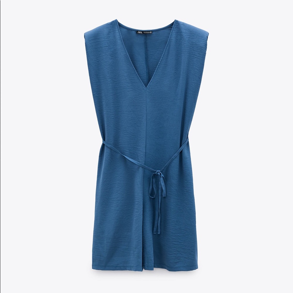 ZARA Romper Playsuit with Shoulder Pads